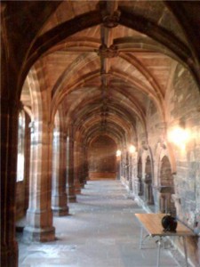 One of the walkways inside the Cathedral.