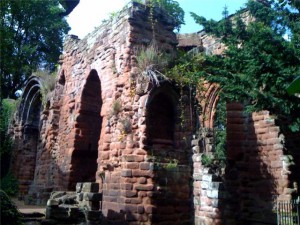 The ruins at St John's Church