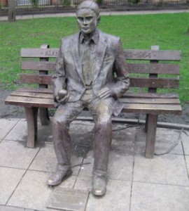 The Statue of Alan Turing in Manchester Gay Village.