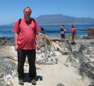 Me standing in front of Table Mountain in Capetown.