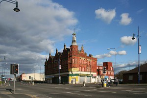 The old Co-op on the corner of Church Street and Oldham Road.