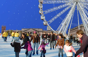 Ice skating and the Chester Wheel