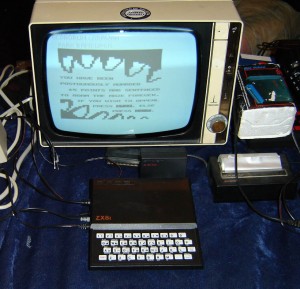 ZX81 setup at home.