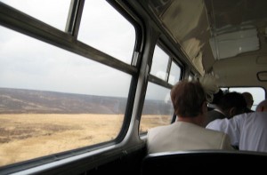 Driving across the moors. Driving across the moors.