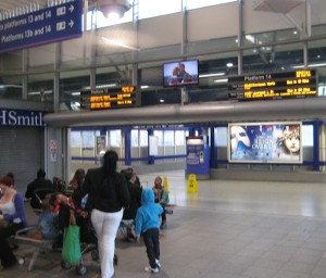 Piccadily railway station in Manchester.
