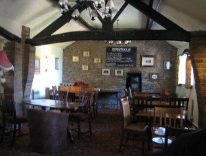 Inside the Robin Hood pub in Rainow.