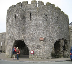 The remains of Tenby wall