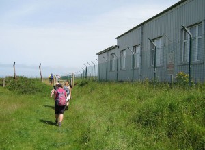 We walk inland to avoid the ADRM (Air defence range, Monorbier) where they test the High velocity missile system.