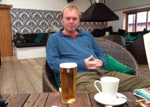 Coffee is really nice, but when the weather is awfull, nothing lifts the spirits like a pint of Fosters