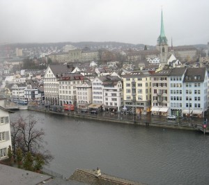 Another picture of Zurich in the rain