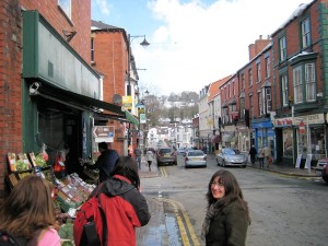 LLangollen high street with the famous chippy.