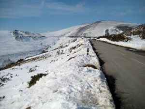 Road accross the Llangollen hills