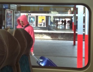 Passing through Wolverhampton station