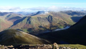 Buttermere lake from Red Pike