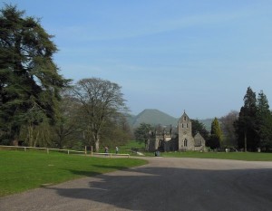 Church in the grounds of Ilam hall