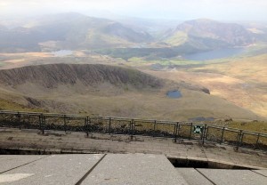 View from the railway platform on Snowdon.