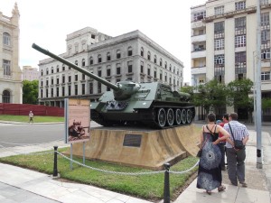 Tank outside the revolution museum