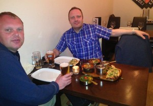 Glenn and I having Curry