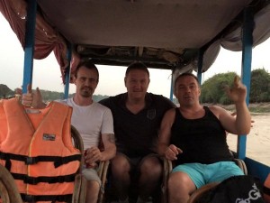Tony and his crew in the Angkor watt