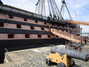 Newly painted HMS Victory