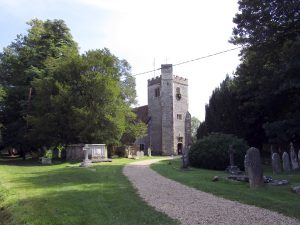 An old country churchyard in Droxford
