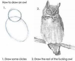 A parody showing how to draw pictures of Owl's.