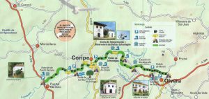 Map of the Via Verdi bike trails