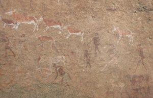 White lady paintings. Bushmen paintings dating back at least 2000 years